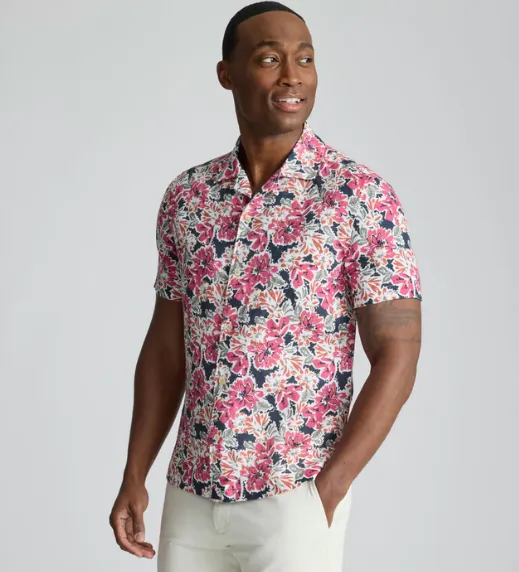 Linen Short Sleeve Crossman Shirt